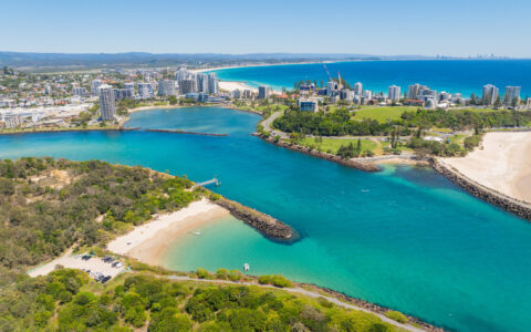 Aerial views of the Tweed Heads Coastline