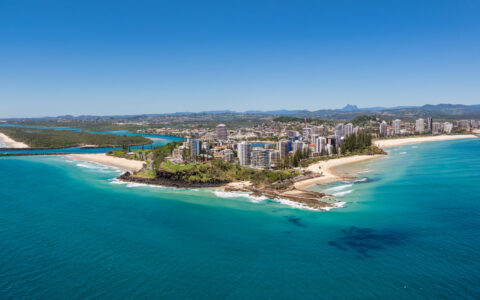 Aerial views of the Tweed Heads Coastline