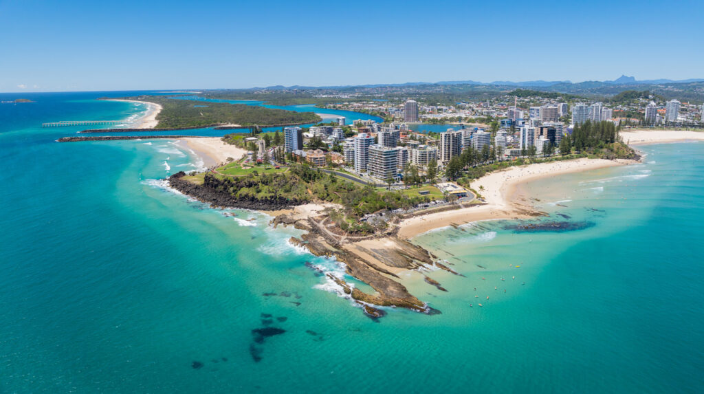Aerial views of the Tweed Heads Coastline