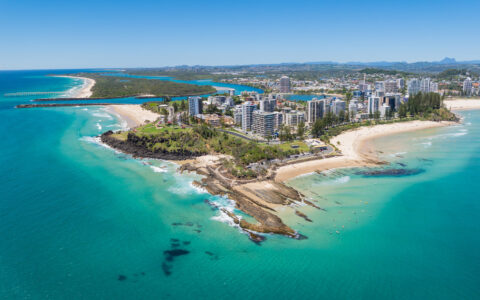 Aerial views of the Tweed Heads Coastline