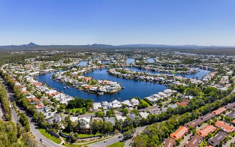 Scenic aerial views of Noosa Heads, Queensland, Australia